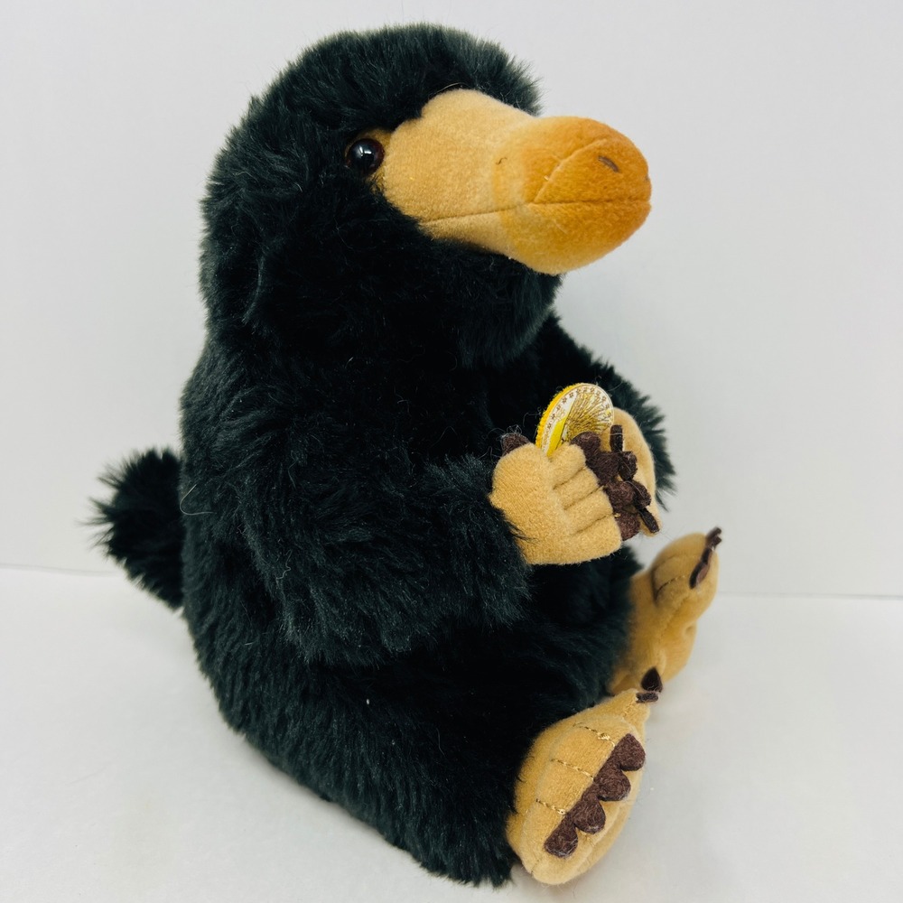 Fantastic Beasts Niffler Plush 8 Inch Black Gold Coin Wizarding World Toy Movie